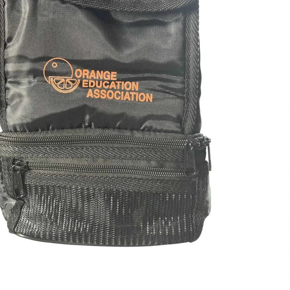 Hit Promotional Products Lunch Bag Unisex Black Orange‎ Education Association